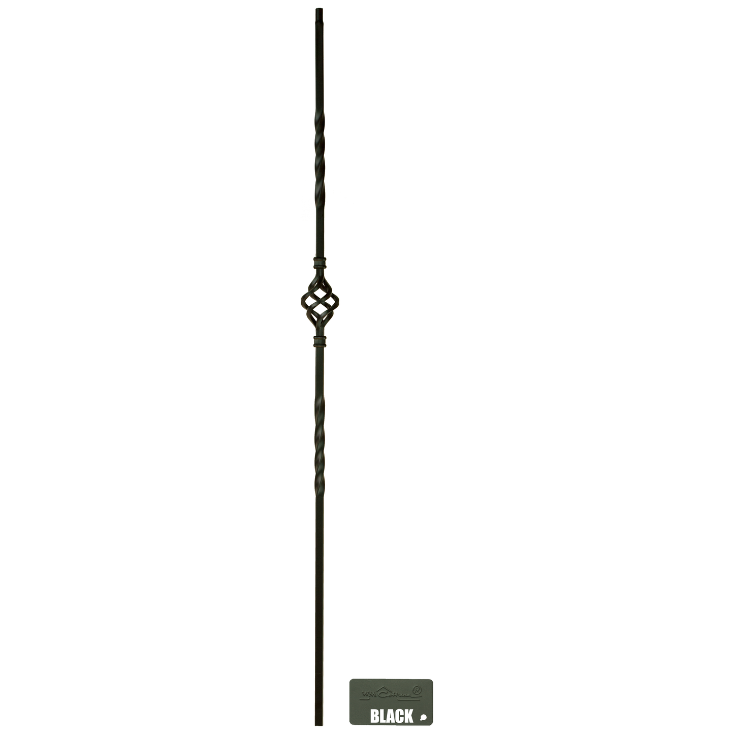 1BASK44 |  Single Basket Iron Baluster | 2552 | 1/2"