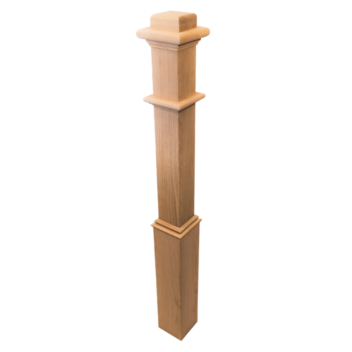 960 | Box Newel | Plain Style With Pedestal | 48" x 4 1/2"