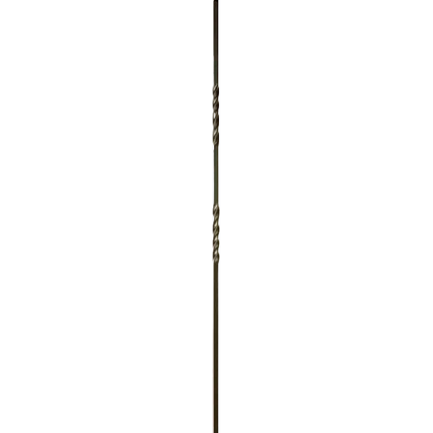 2TW44 | Double Twist Iron Baluster | 2551 - 1/2"