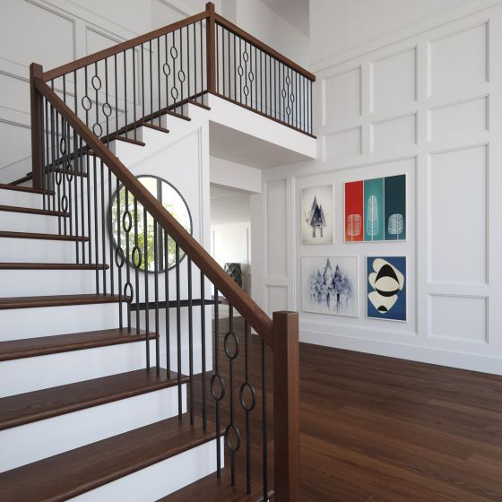 Steel Tube Balusters | Geometric 1/2" Square Series With Dowel Top | Double Feature | Satin Black