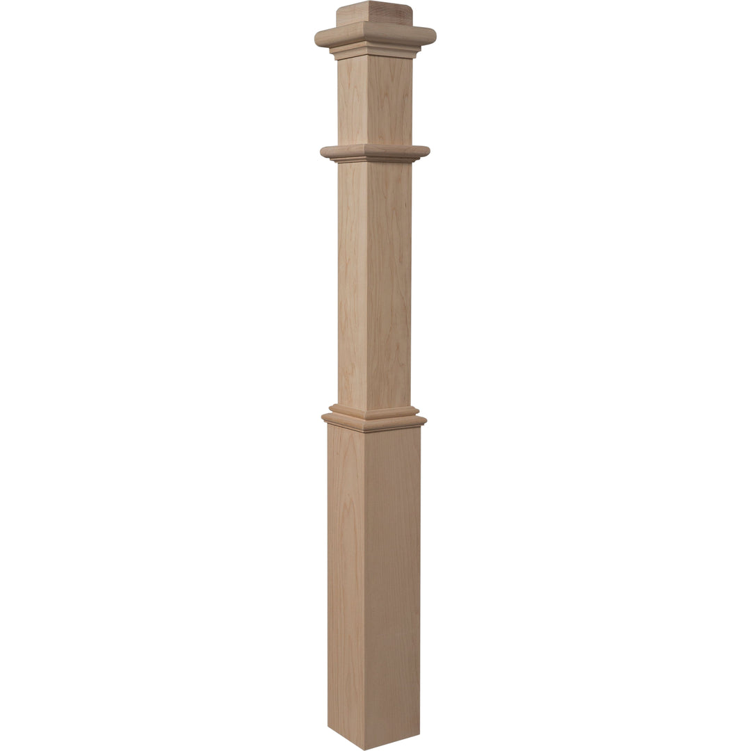 960 | Box Newel | Plain Style With Pedestal | 48" x 4 1/2"