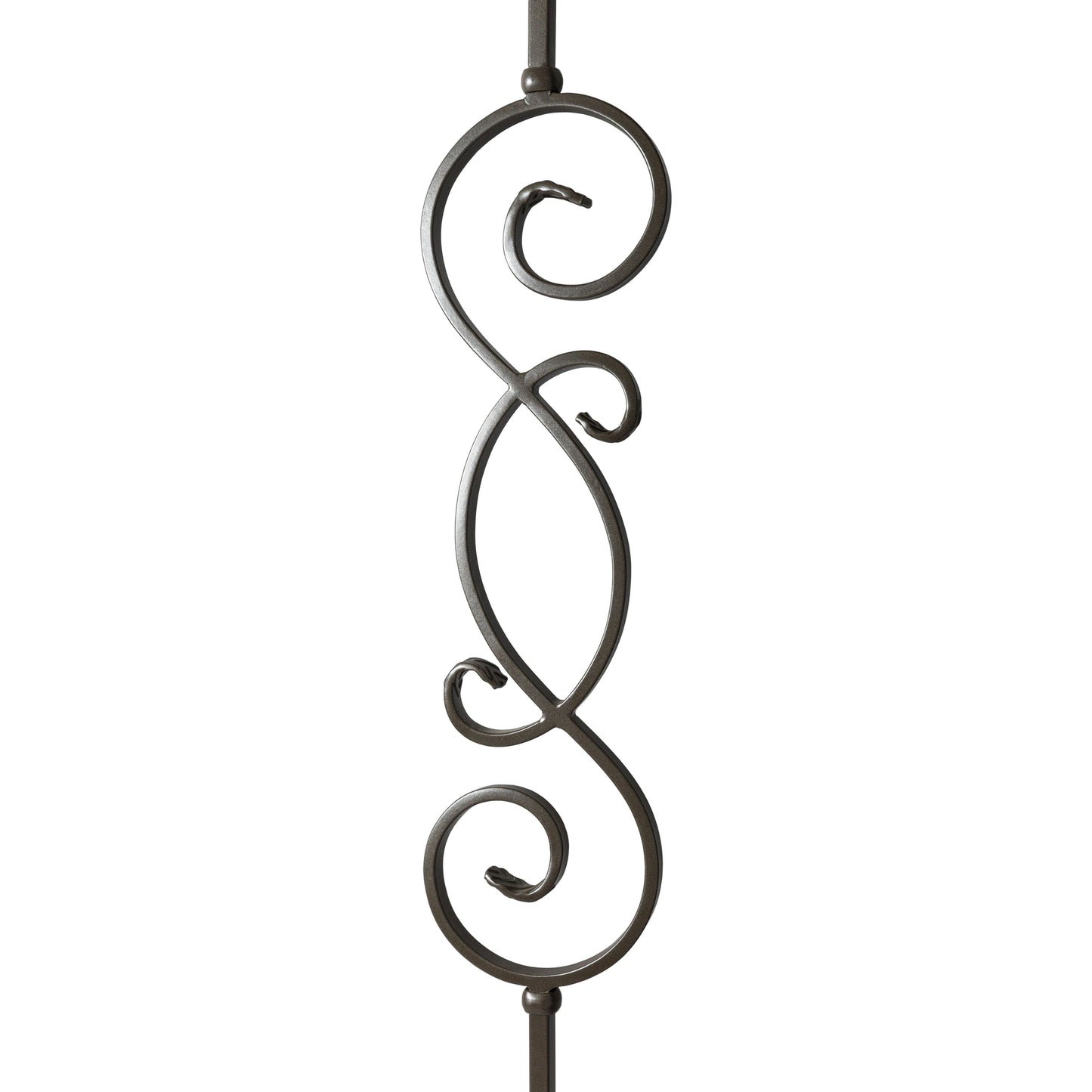 T57 - Iron Baluster - "S" Scroll V2 - 1/2" x 44"