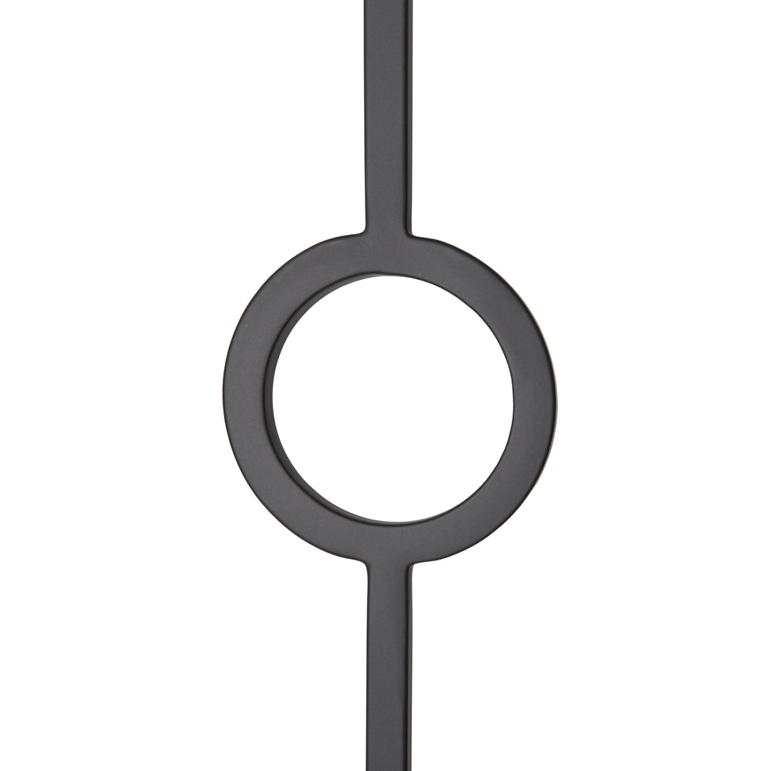 CLEARANCE | T73 | Iron Baluster | Double Circle | 1/2" x 44" | SATIN BLACK