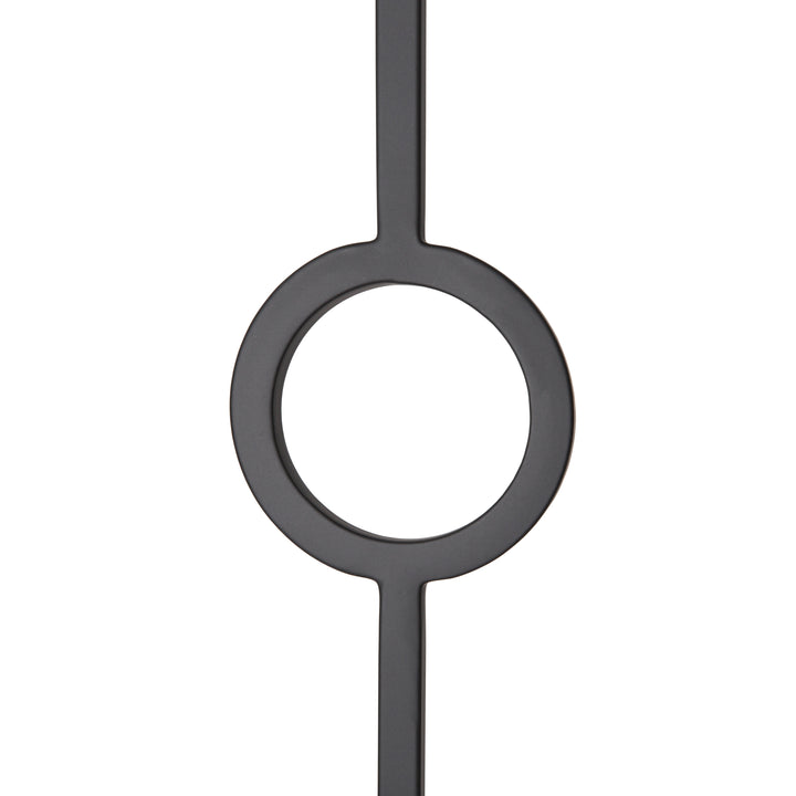 CLEARANCE | T73 | Iron Baluster | Double Circle | 1/2" x 44" | SATIN BLACK