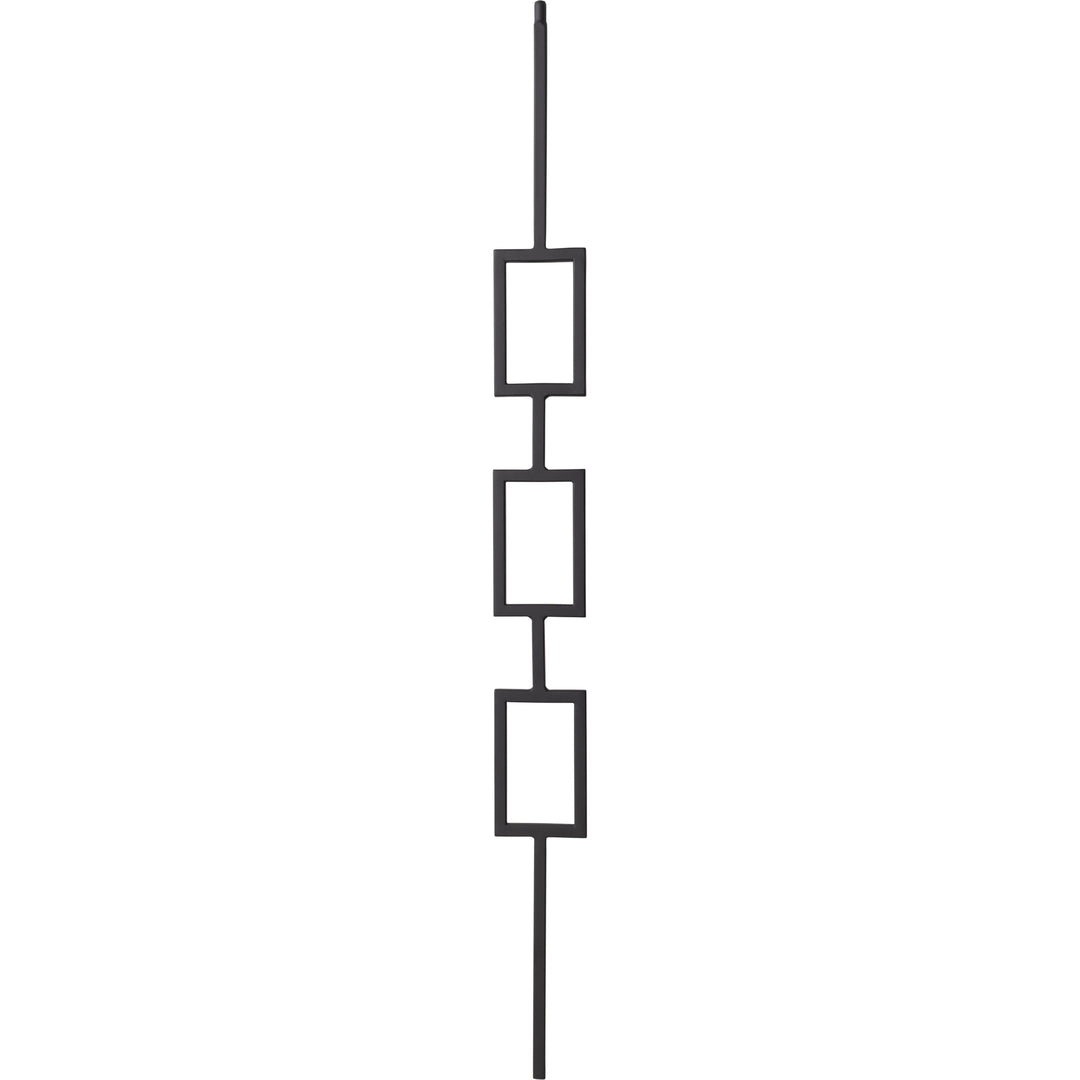 T83 | Iron Baluster | Triple Rectangle | 1/2" x 44"