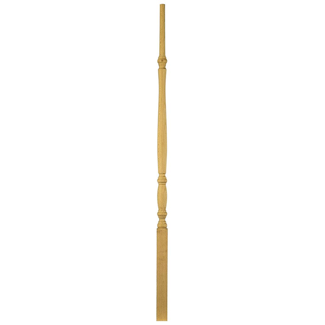 908 - Wood Baluster - Bordeaux Pin Top - 1-1/4"