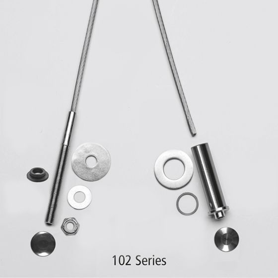 RailFX® Cable Rail Kits | 102 Series | Ø 1/8" Cable | Through-Post | Wood Post Applications