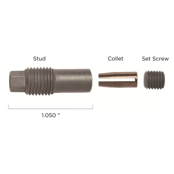 RailFX® 1/8" Dia. Tensioner Swageless Stud | Through-Post Fitting for Metal and Wood Post (Level and Stair)