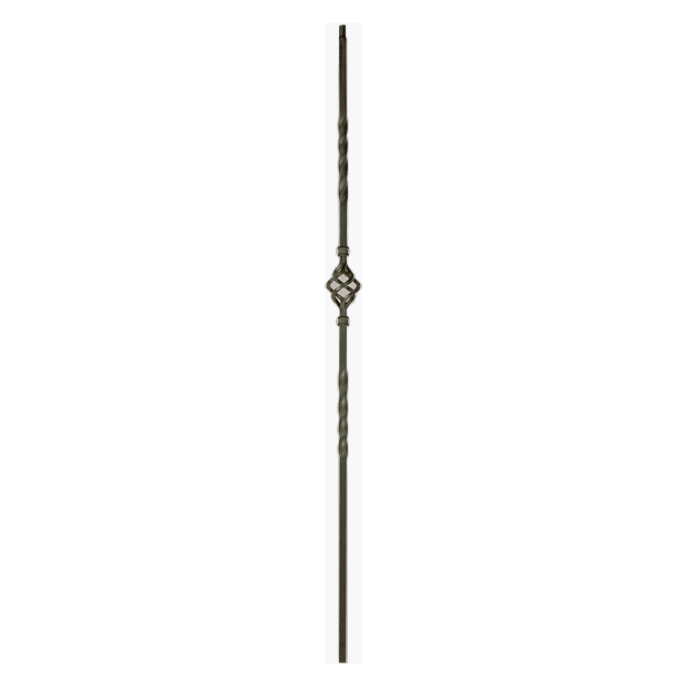1BASK44 | Single Basket Iron Baluster | 2552 | 1/2" - All Things Stairs
