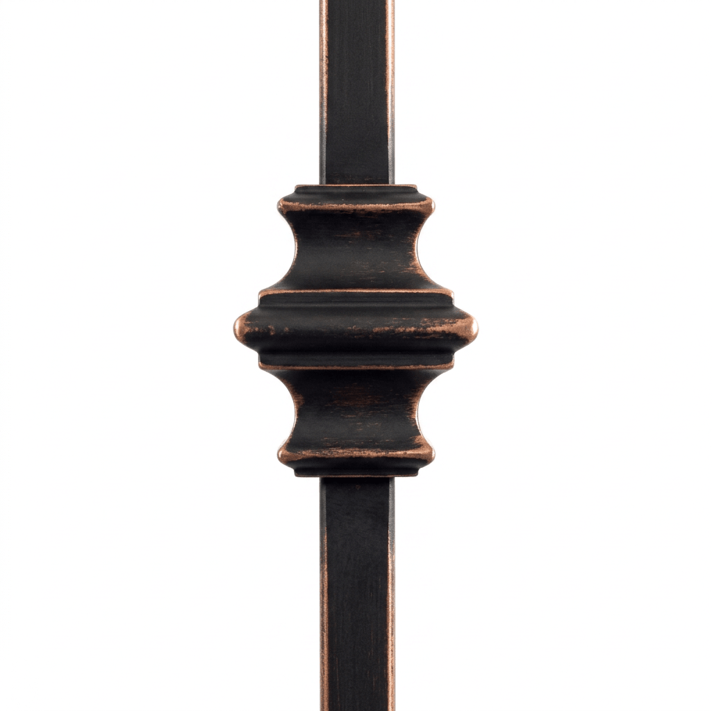 1KNUC44 | Single Knuckle Iron Baluster | 2556 | 1/2" - All Things Stairs