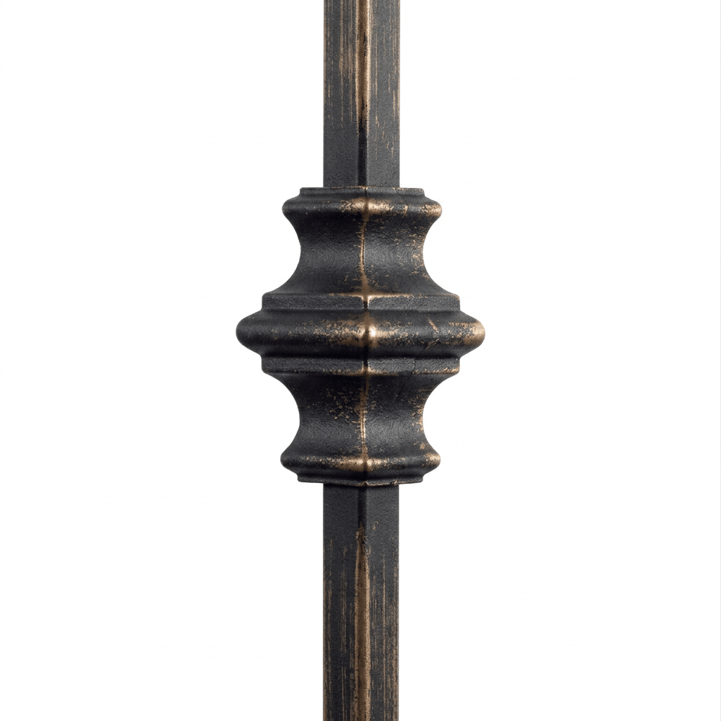 1KNUC44 | Single Knuckle Iron Baluster | 2556 | 1/2" - All Things Stairs