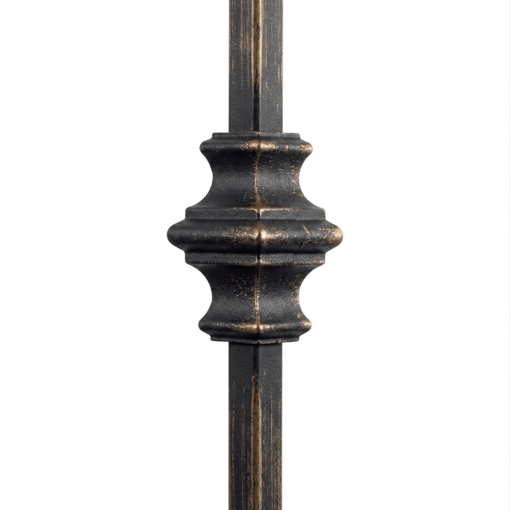 1KNUC44 | Single Knuckle Iron Baluster | 2556 | 1/2" - All Things Stairs