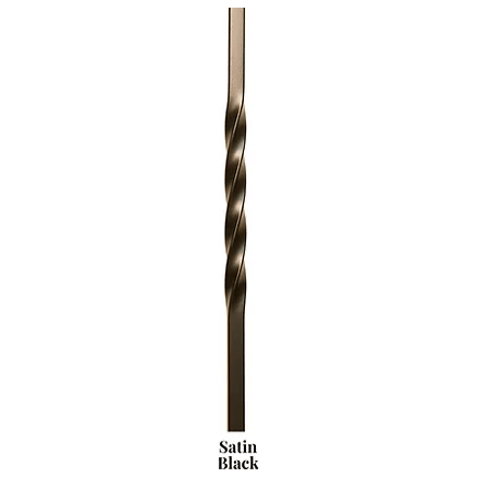 1TW44 | Single Twist Iron Baluster | 2550 | 1/2" - All Things Stairs