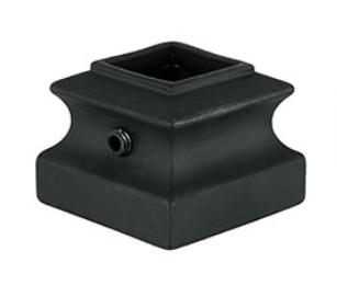 2G900 | 5/8" Square | Iron Baluster Shoe | Flat - All Things Stairs