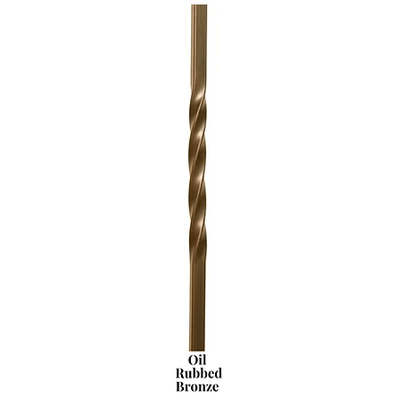 2TW44 | Double Twist Iron Baluster | 2551 - 1/2" - All Things Stairs