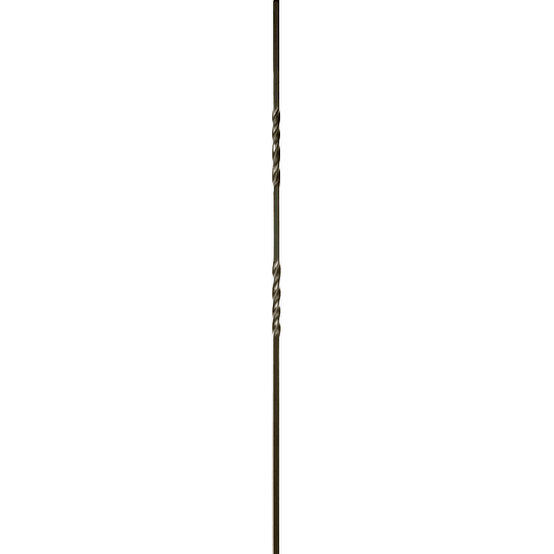 2TW44 | Double Twist Iron Baluster | 2551 - 1/2" - All Things Stairs