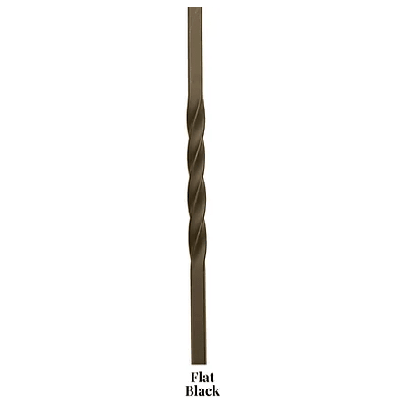 2TW44 | Double Twist Iron Baluster | 2551 - 1/2" - All Things Stairs