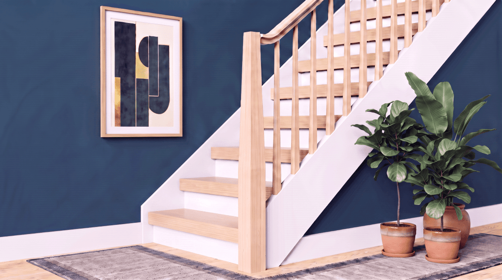 313PT | Craftsman Style Tapered Newel Post | 3" - All Things Stairs
