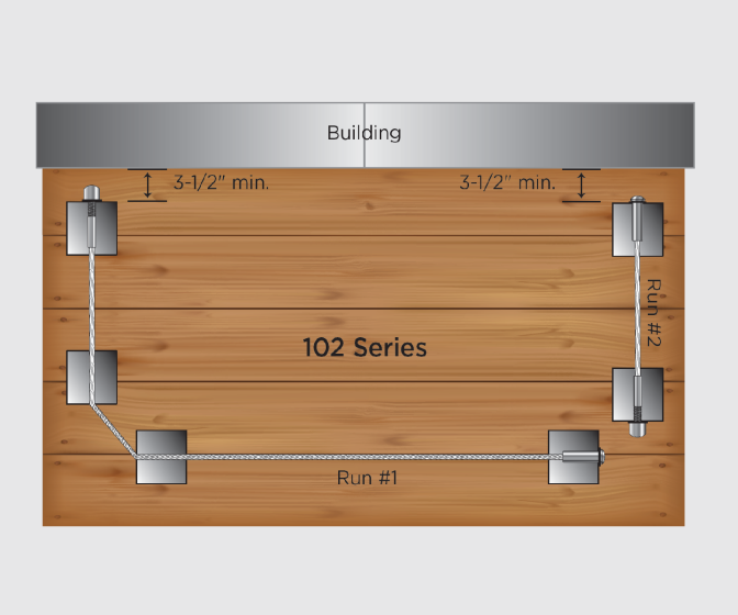 RailFX® Cable Rail Kits | 102 Series | Ø 1/8" Cable | Through-Post | Metal Post Applications