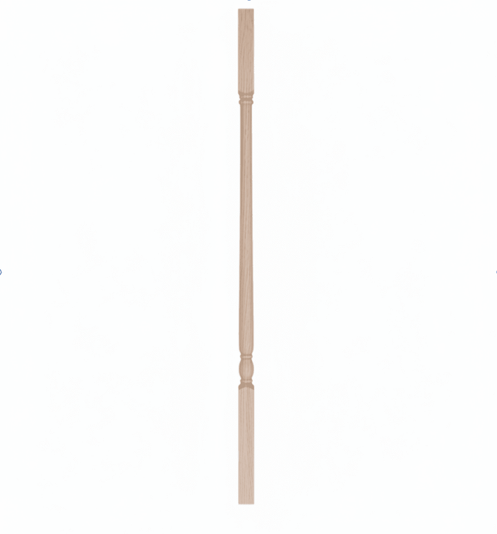 5141 | Wood Baluster | Colonial Square Top | 1-1/4" - All Things Stairs