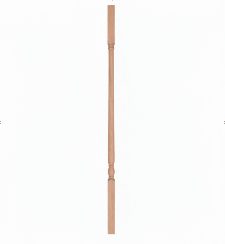 5141 | Wood Baluster | Colonial Square Top | 1-1/4" - All Things Stairs