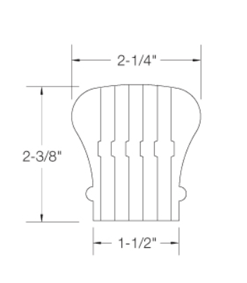 6010B | Bender Wood Handrail | 4ft - 20ft - All Things Stairs