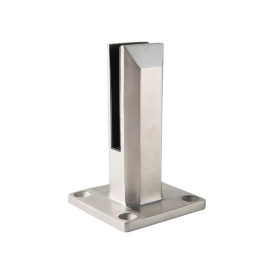 Square | Surface Mount Glass Spigot | Alloy 2205