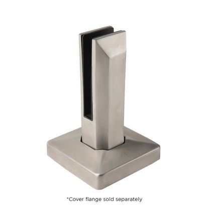 Square | Surface Mount Glass Spigot | Alloy 2205