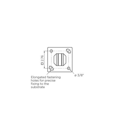 Square | Adjustable Glass Spigot