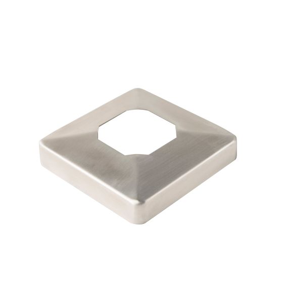 Square | Cover Flange for Surface Mount Glass Spigot | Alloy 316