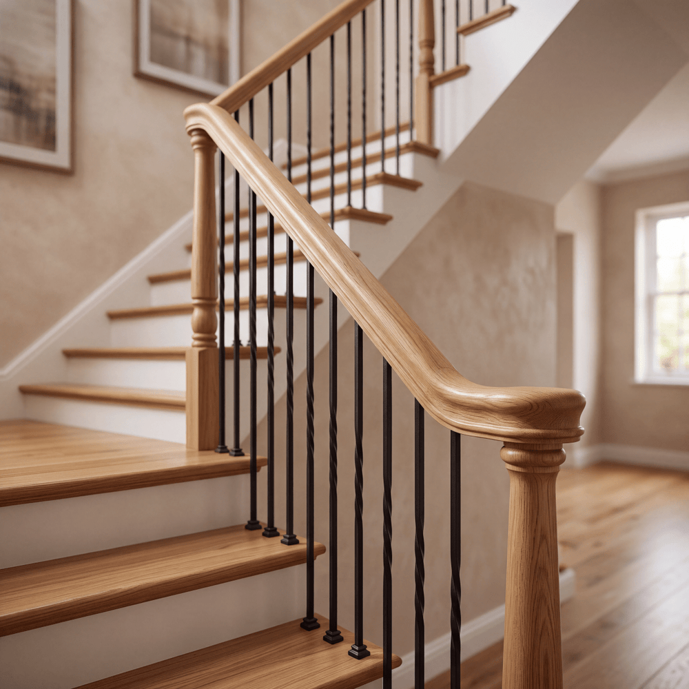 6210 | Wood Handrail 2 1/4" | 4ft-16ft - All Things Stairs