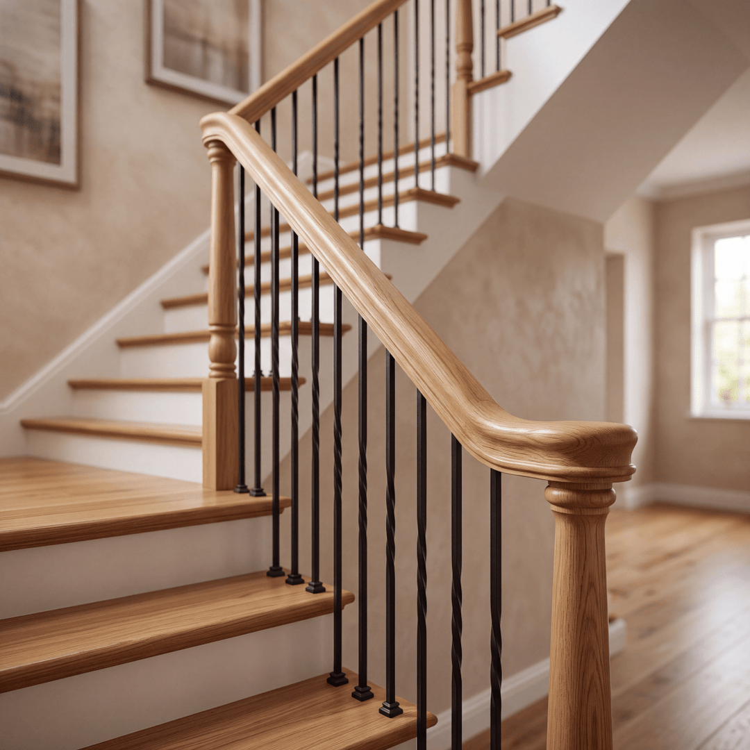 6210 | Wood Handrail 2 1/4" | 4ft-16ft - All Things Stairs