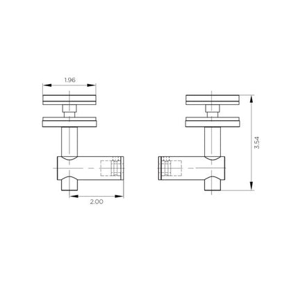 Glass Standoffs for Post