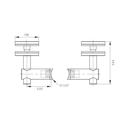 Glass Standoffs for Post