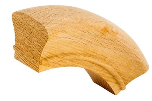 7013 | 60º Over easing | 6010 profile | White Oak - All Things Stairs