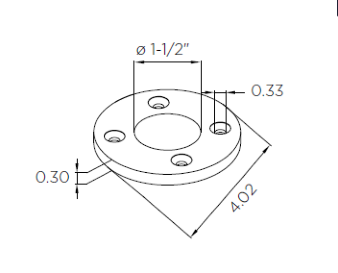 Round | Plain Posts with Anchor Plate