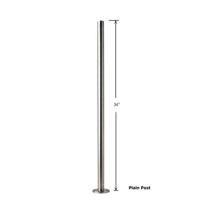 Round | Plain Posts with Anchor Plate