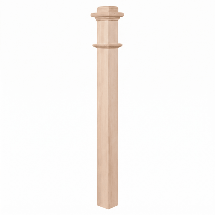 963 | Box Newel | Plain Style | 56" x 3 1/2" - All Things Stairs