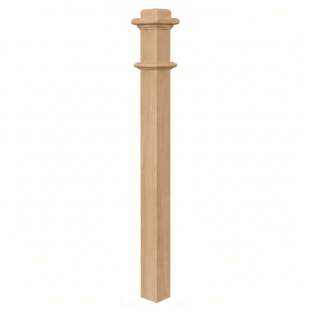 963 | Box Newel | Plain Style | 56" x 3 1/2" - All Things Stairs