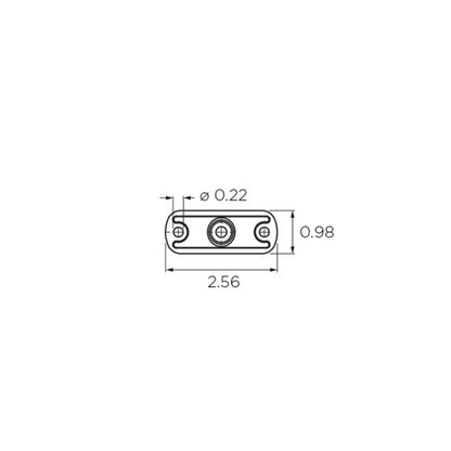 1-1/2" Dia. | Round Saddle | Fixed | Adjustable Height | Square | Glass Mount Bracket | Alloy 304