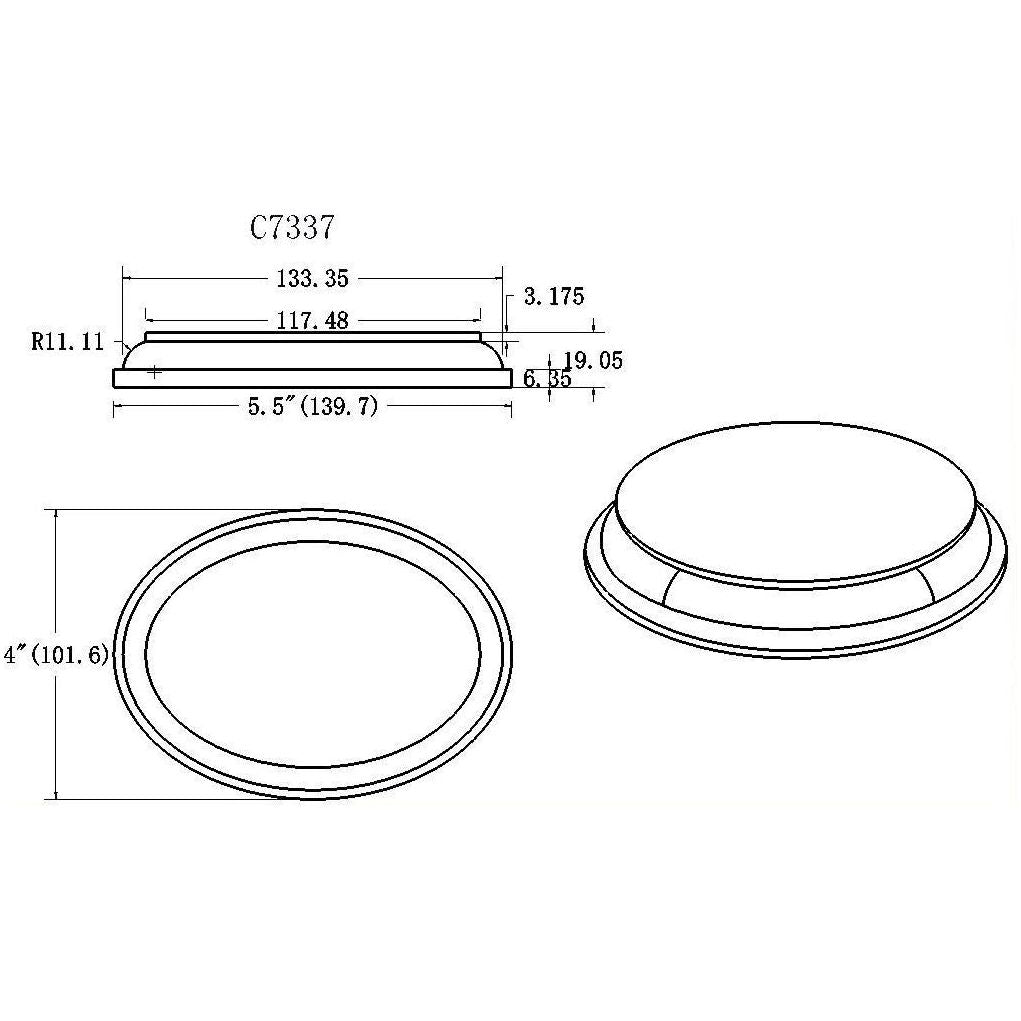 C-7337 | Rosette (Oval)