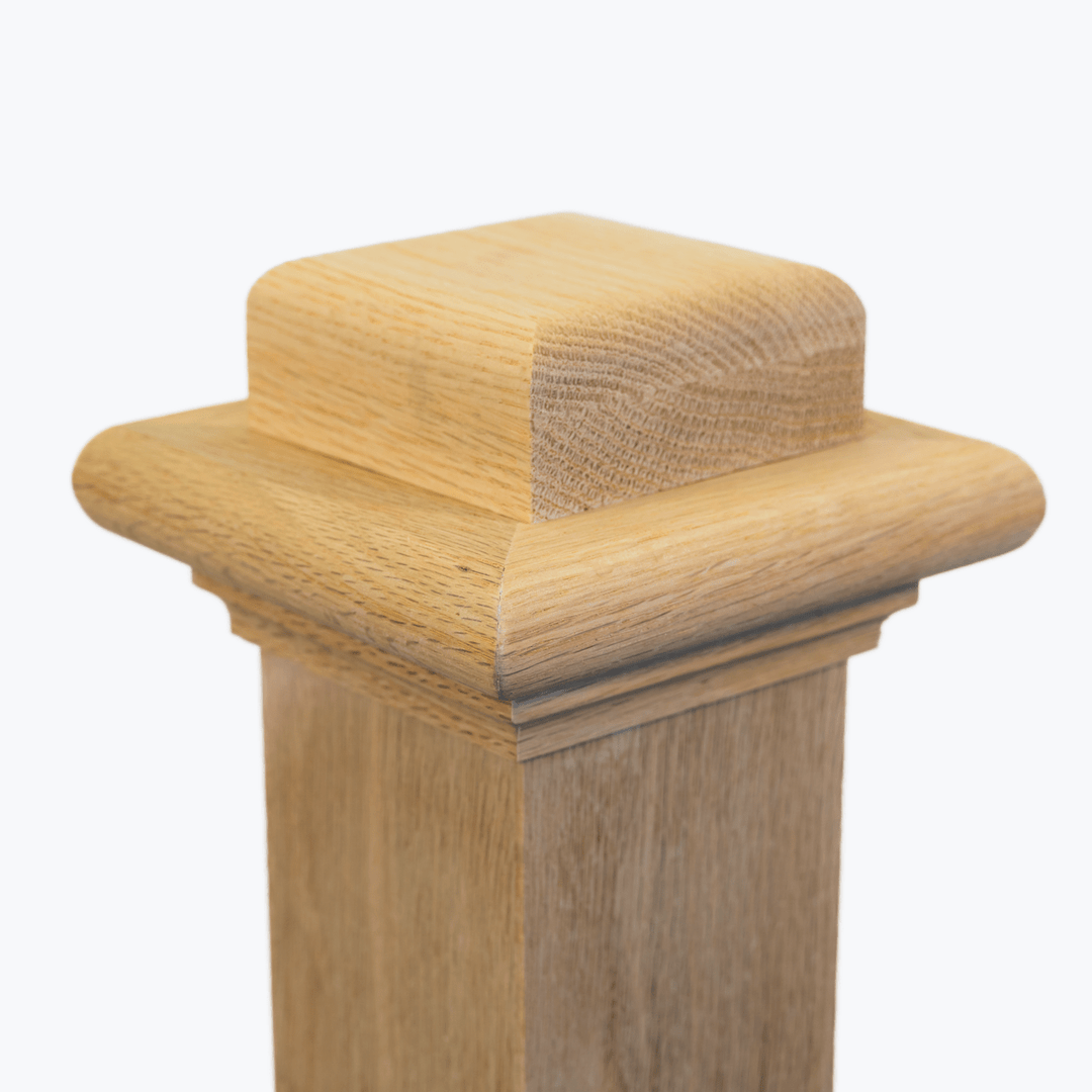 A300 | Box Newel Cap | "A" Style Flat Top - All Things Stairs