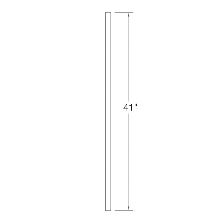 C - 5060 | Wood Baluster | Craftsman Plain | 42" Tall X 1 - 1/4" Square - All Things Stairs