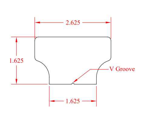 C - 6840 | Craftsman "T" Handrail | Fingerjoint - All Things Stairs