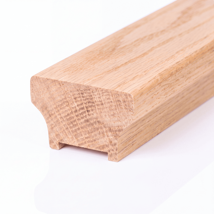 C-6840-PS | Craftsman "T" Rail | Solid Cap | Plowed 1-1/4" with Fillet - All Things Stairs
