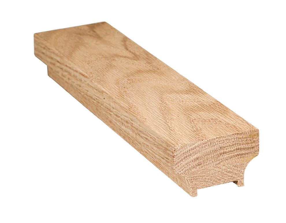 C-6840-PS | Craftsman "T" Rail | Solid Cap | Plowed 1-1/4" with Fillet - All Things Stairs