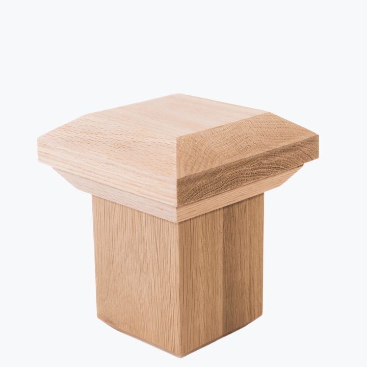 C300 | Box Newel Cap | "C" Style Beveled Top | Fits 3" Post - All Things Stairs