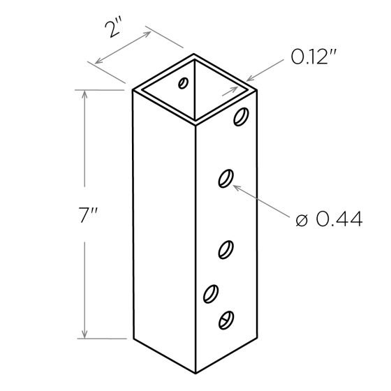 Bezdan Cable Block for Bezdan Fascia Mount Post