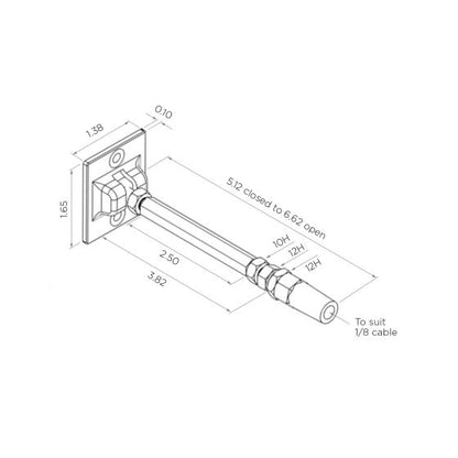 Bezdan Cable Tensioner | Surface Mount | Metal and Wood Post (Level and Stair)