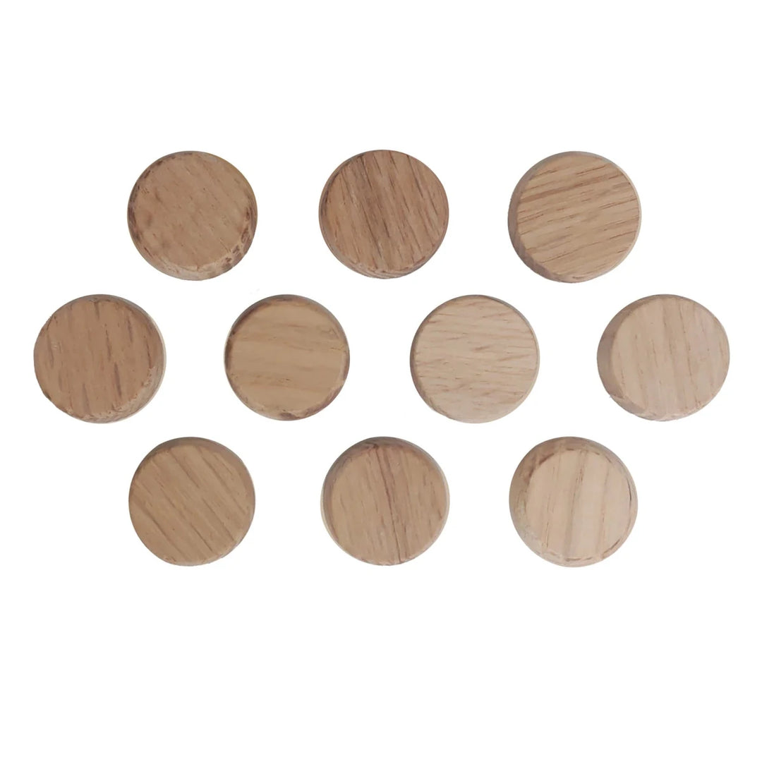 Handrail Fastener Accessory Red Oak Wood Plugs 10 Pack - 1" - All Things Stairs